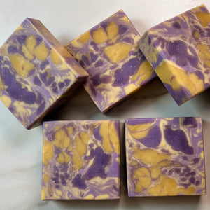 Purple and Gold Soap Bar