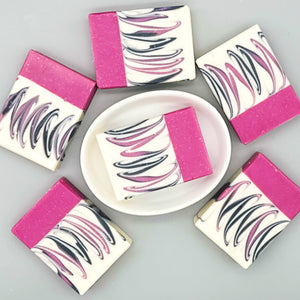 Pink, Black and White Soap Bar