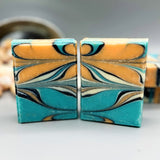 Orange and Teal Soap Bar